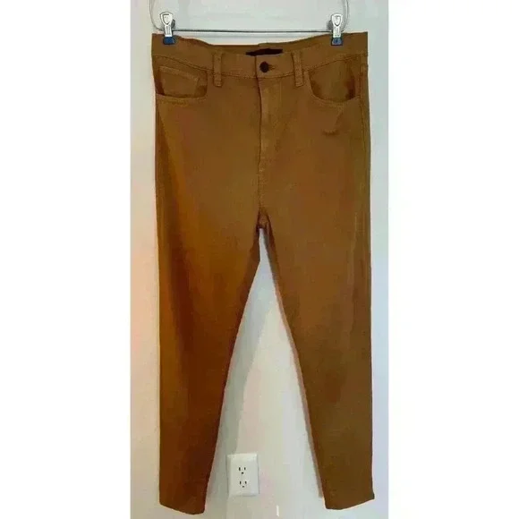 Joe's Jeans The Charlie Ankle Coated Maple Brown Size 32 - Picture 2 of 9